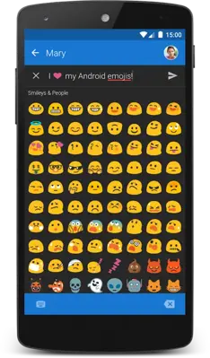 Textra Emoji - Android Style android App screenshot 1